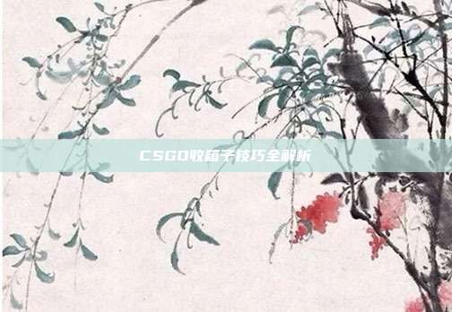 CSGO收箱子技巧全解析