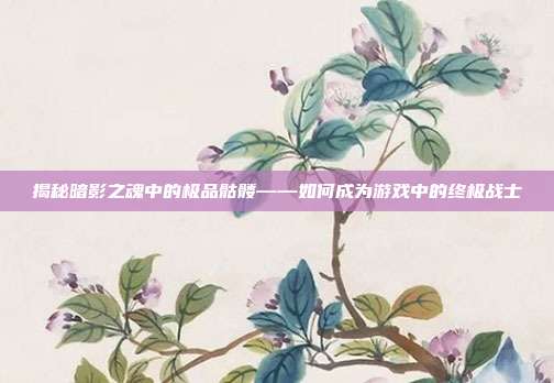 揭秘暗影之魂中的极品骷髅——如何成为游戏中的终极战士