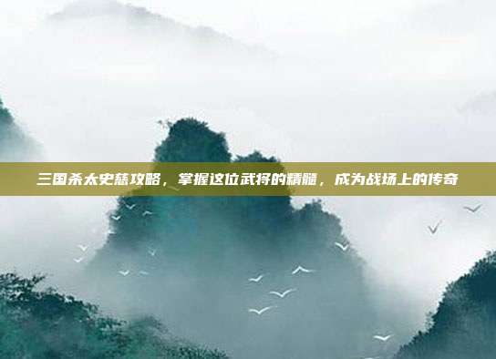 三国杀太史慈攻略，掌握这位武将的精髓，成为战场上的传奇