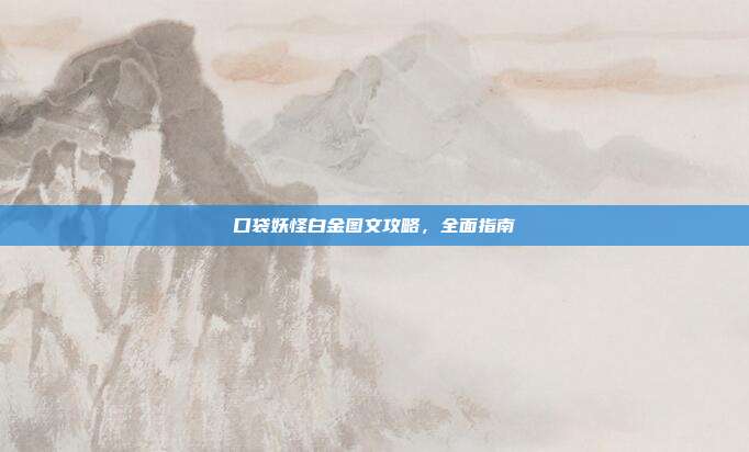 口袋妖怪白金图文攻略,全面指南