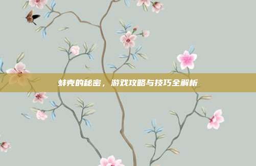 蚌壳的秘密,游戏攻略与技巧全解析