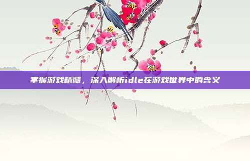 掌握游戏精髓,深入解析idle在游戏世界中的含义