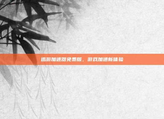 迅游加速器免费版，游戏加速新体验