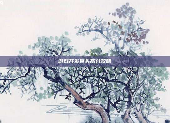 游戏开发巨头高分攻略