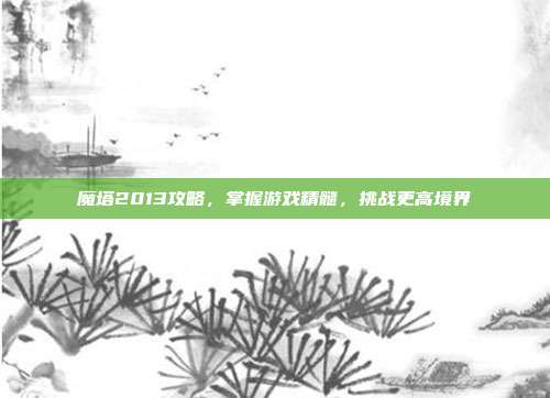 魔塔2013攻略,掌握游戏精髓,挑战更高境界