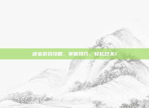 途宝游戏攻略,掌握技巧,轻松过关!