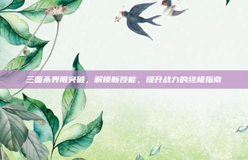 三国杀界限突破,解锁新技能,提升战力的终极指南