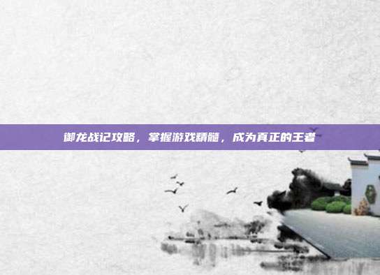 御龙战记攻略,掌握游戏精髓,成为真正的王者