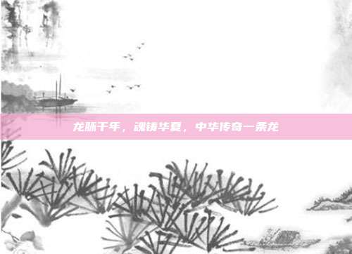 龙脉千年，魂铸华夏，中华传奇一条龙
