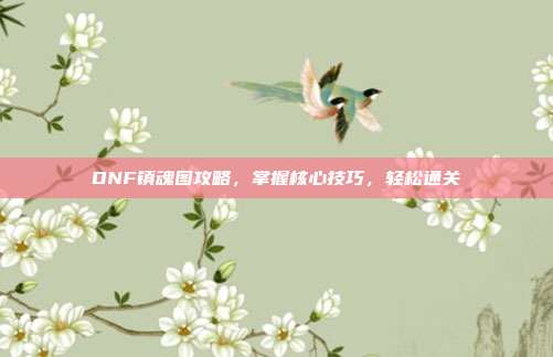 DNF镇魂图攻略,掌握核心技巧,轻松通关
