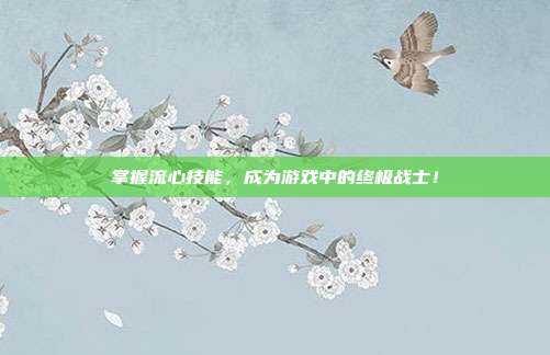 掌握流心技能，成为游戏中的终极战士！