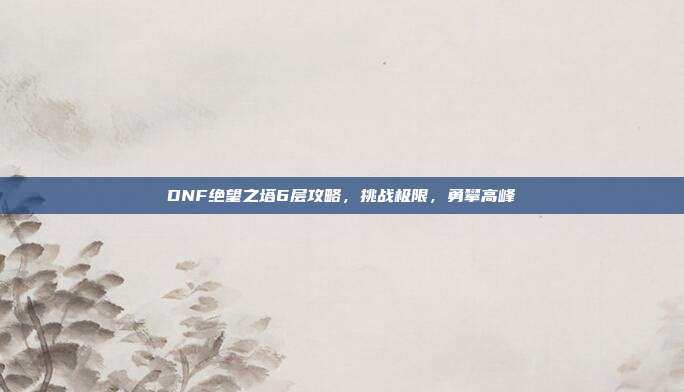 DNF绝望之塔6层攻略，挑战极限，勇攀高峰