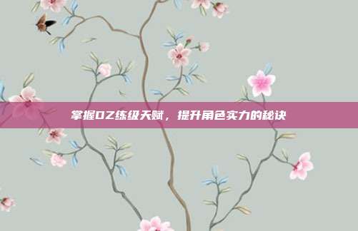 掌握DZ练级天赋,提升角色实力的秘诀