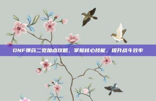 DNF弹药二觉加点攻略，掌握核心技能，提升战斗效率
