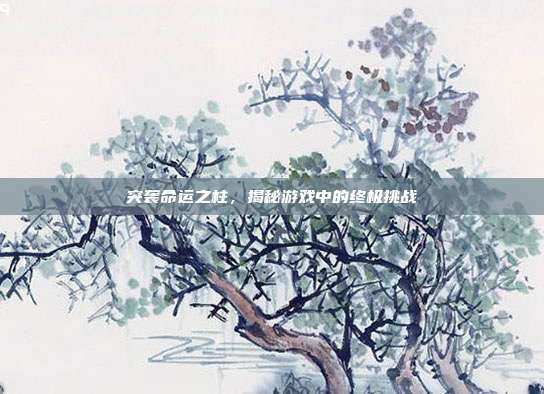 突袭命运之柱,揭秘游戏中的终极挑战