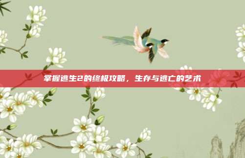 掌握逃生2的终极攻略,生存与逃亡的艺术