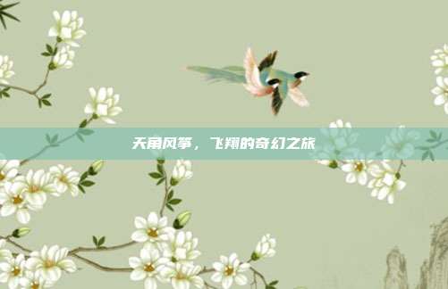 天角风筝,飞翔的奇幻之旅
