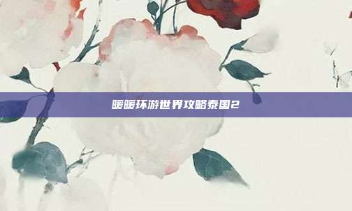 暖暖环游世界攻略泰国2