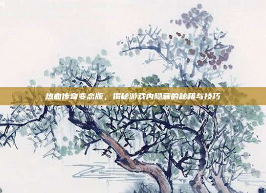 热血传奇变态版,揭秘游戏内隐藏的秘籍与技巧