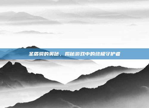圣盾骑的奥秘,揭秘游戏中的终极守护者