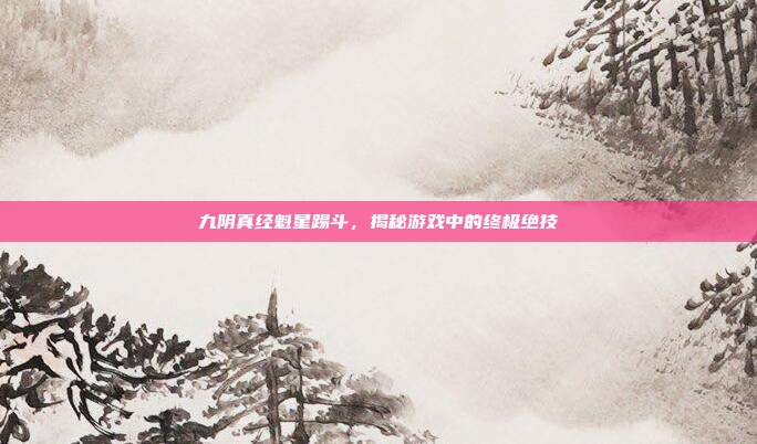 九阴真经魁星踢斗，揭秘游戏中的终极绝技