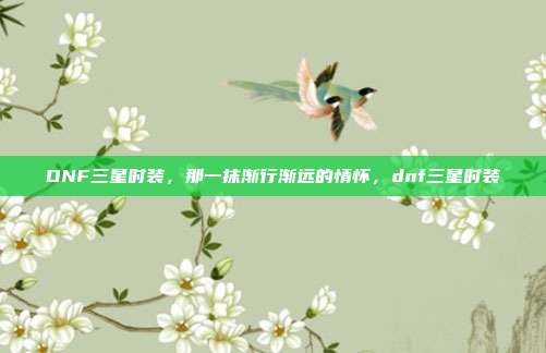 DNF三星时装，那一抹渐行渐远的情怀，dnf三星时装