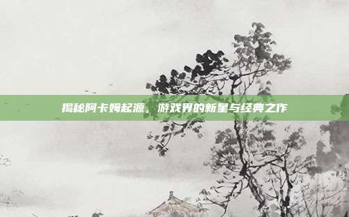 揭秘阿卡姆起源，游戏界的新星与经典之作