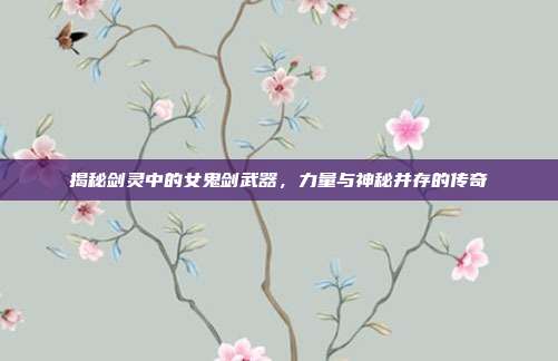 揭秘剑灵中的女鬼剑武器,力量与神秘并存的传奇