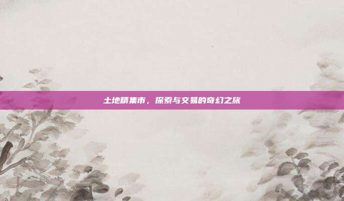 土地精集市,探索与交易的奇幻之旅