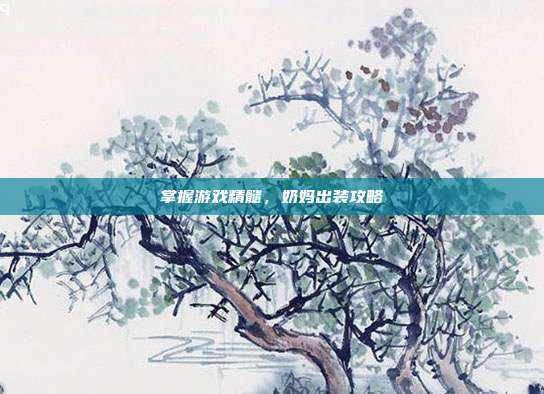 掌握游戏精髓,奶妈出装攻略