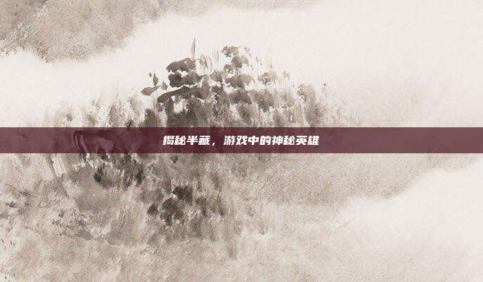 揭秘半藏,游戏中的神秘英雄