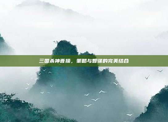 三国杀神曹操，策略与智谋的完美结合