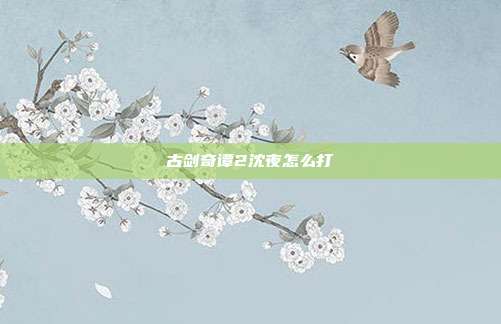 古剑奇谭2沈夜怎么打