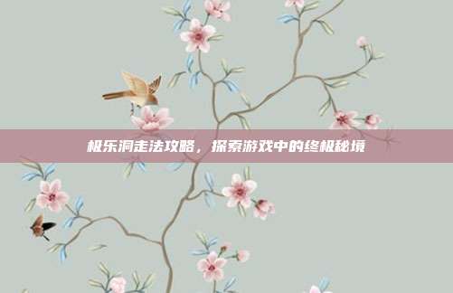 极乐洞走法攻略,探索游戏中的终极秘境