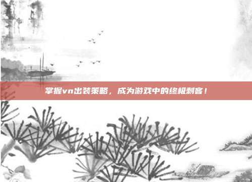 掌握vn出装策略,成为游戏中的终极刺客!