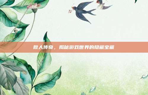 散人传奇,揭秘游戏世界的隐藏宝藏