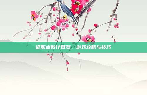 征服点数计算器，游戏攻略与技巧