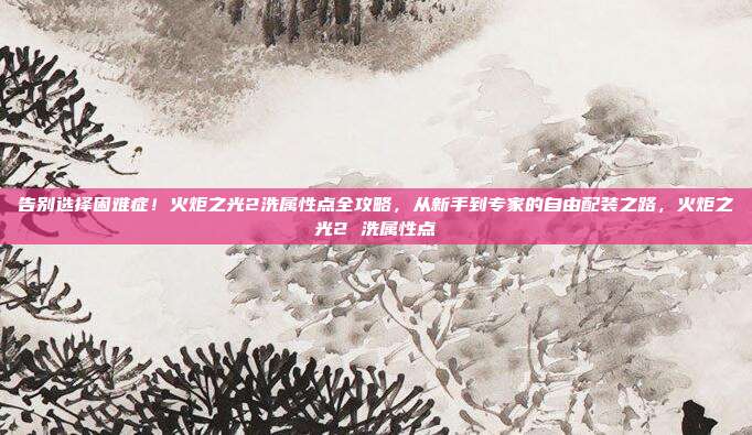 告别选择困难症！火炬之光2洗属性点全攻略，从新手到专家的自由配装之路，火炬之光2 洗属性点