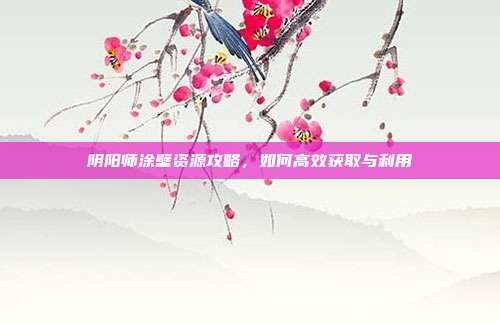阴阳师涂壁资源攻略，如何高效获取与利用