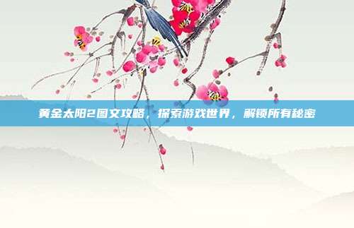 黄金太阳2图文攻略,探索游戏世界,解锁所有秘密