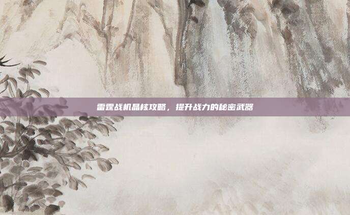 雷霆战机晶核攻略，提升战力的秘密武器
