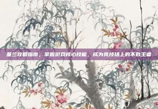 基兰攻略指南，掌握游戏核心技能，成为竞技场上的不败王者