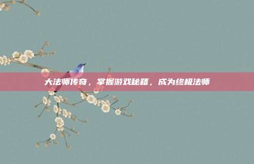 大法师传奇,掌握游戏秘籍,成为终极法师