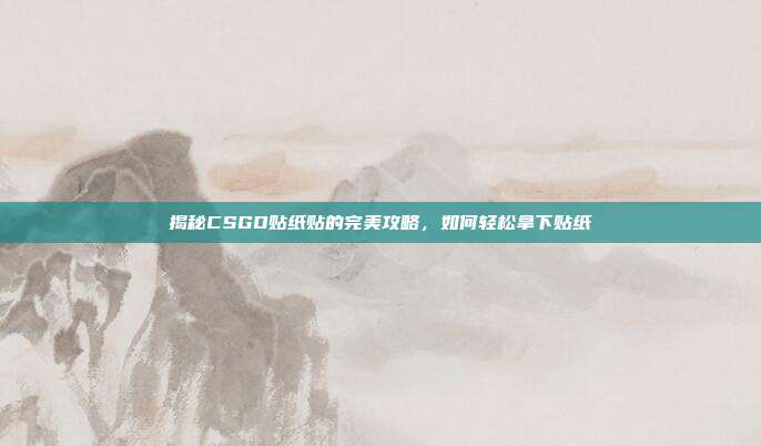 揭秘CSGO贴纸贴的完美攻略,如何轻松拿下贴纸