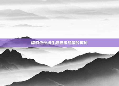 探索绝地求生绿色运动服的奥秘