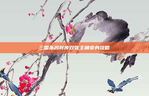 三国杀名将传双张主角变身攻略