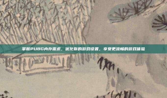 掌握PUBG内存需求,优化你的游戏设置,享受更流畅的游戏体验