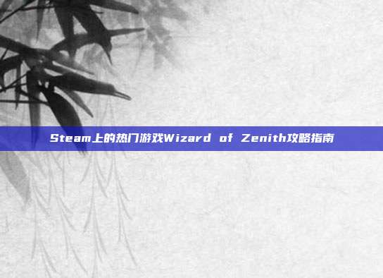 Steam上的热门游戏Wizard of Zenith攻略指南