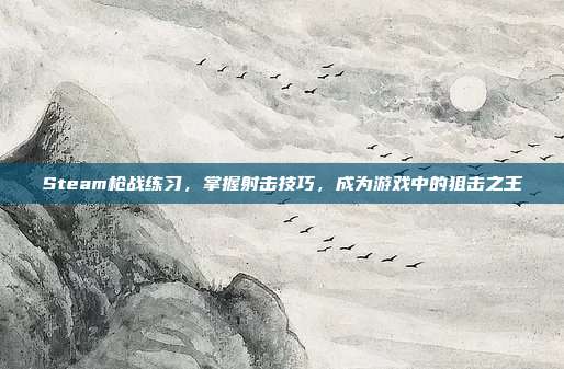 Steam枪战练习,掌握射击技巧,成为游戏中的狙击之王