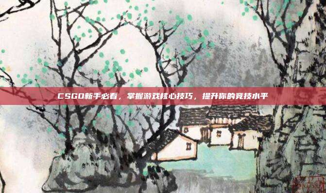 CSGO新手必看，掌握游戏核心技巧，提升你的竞技水平